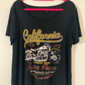 Women’s black ‘California’ tee 1X, Nordstrom Rack